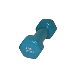 CanDoå¨ vinyl coated dumbbell - 4 lb. - Light Blue, each