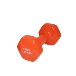 CanDoå¨ vinyl coated dumbbell - 10 lb. - Orange, each