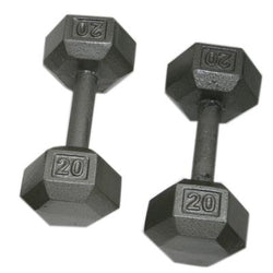 CanDoå¨ vinyl coated dumbbell - 20 lb. - Brown, pair