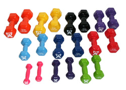 CanDoå¨ vinyl coated dumbbell - 20 Piece Set - 2 each 1, 2, 3, 4, 5, 6, 7, 8, 9, 10