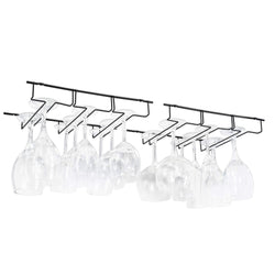 Wallniture Napa Stemware Wine Glass Hanger Rack Under Cabinet Kitchen Bar