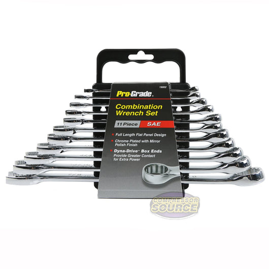 High Quality Pro-Grade Combination Wrench Set 11 Pc SAE Standard Mechanics Tool 19002