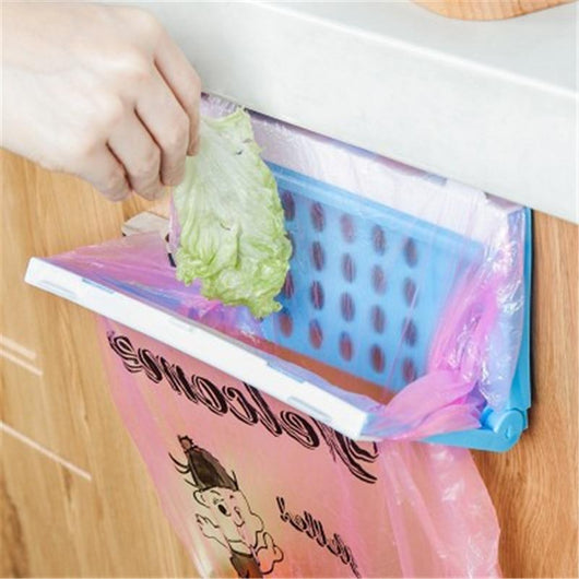 1PC Plastic Garbage Bag Rack Portable Hanging Trash Rubbish Bag Storage Rack Holder Kitchen Gadgets Storage Rack Hot Sale