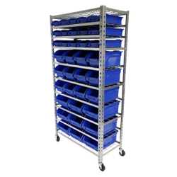 Tradequip 36 Bin Parts Storage Rack 6054