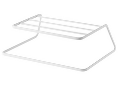 Tower Dish Storage Rack, White