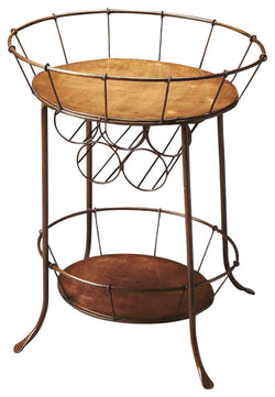Rucker Metal Wine Storage Table