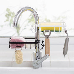Multifunctional faucet storage rack