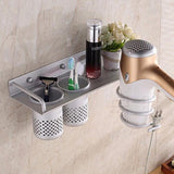 Bathroom Wall Mount Hanging Storage Rack With 360 Degree Rotation Towel Holder
