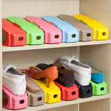Shoes Slots Organizer Plastic Space-Saving Display Storage Rack Holder