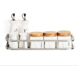 Wall Mounted Kitchen Spice Rack Stainless Steel Seasoning Bottles Stand, Kitchen Storage Shelf, Spice Holder, Will Not Rust, Silver (Size : 50156 cm)