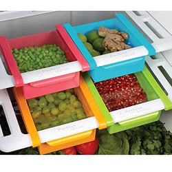 Pack of 20 Fridge Space Saver Organizer Slide Storage Rack Under Shelf Drawer