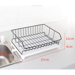 JINPAI Stainless Steel Dish Rack Drain Rack Put Bowl Plate Rack Tableware Storage Rack Sink Drain Rack