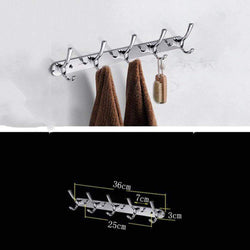 DEED Wall Hanging Mount Rack Toilet Stainless Steel Pendant Set Bathroom Hardware Rack Set (A Total of 4) Storage Rack,L