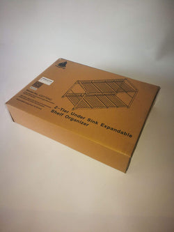 Flagship 2 Tiers Under Sink Strainer Stainless Steel Silver Expandable Cabinet Shelf Kitchen and Bath Multipurpose Tidy Organizer Storage Rack