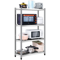 Kitchen Shelf Stainless Steel Microwave Oven Rack, Multi-Function Kitchen Cabinet and Cabinet Rack Storage Rack, 5 Sizes Kitchen Storage Racks (Size : 10040130cm)