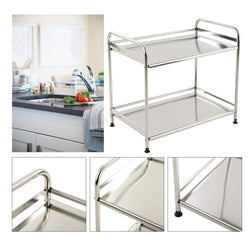 SMIO 2-Tier Standing Rack Storage Organizer Spice Bottle Shelf Holder Rack