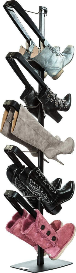 Boot Butler Standing Boot Rack - As Seen On Rachael Ray - Clean Up Your Floor & Protect Your Boots - 5-Pair Stand Organizer & Shaper/Tree