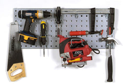 Amazon best locboard lbs31t slv silver tool storage kit with 1 31 5 in x 9 in 18 gauge steel square hole pegboard 8 pc lochook assortment