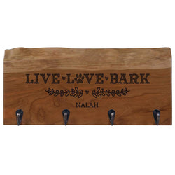 Personalized Live Edge Storage Racks - Cherry
