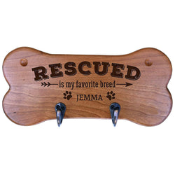 Personalized Dog Bone Storage Racks - Cherry