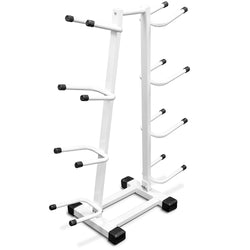 Medicine Ball Storage Rack: Double Sided 4-Tier Exercise Ball Storage Tree Stand for 8 Weighted Balls by Crown Sporting Goods