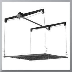 HeavyLift 4-by-4-Foot Cable-Lifted Storage Rack