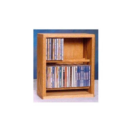 12.25 in. Dowel CD Storage Rack (Honey Oak)