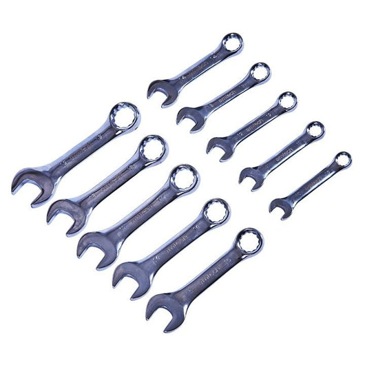 10pc Stubby Combination Wrench Set
