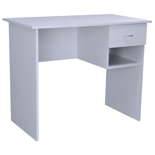 Harbour Housewares Wooden Office Desk with Drawers - Lilac