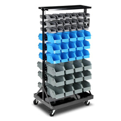 90 Bins Storage Rack Warehouse Garage Shelving