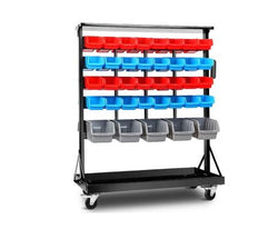 74 Bin Dual Side Storage Rack Stand - JVEES