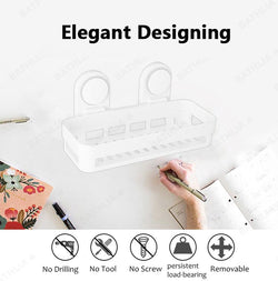 Bathroom Shelf Shampoo Holder Shower Caddy Storage Rack with Suction Cup