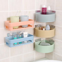 Bathroom Corner Storage Rack Organizer Shower Wall Shelf