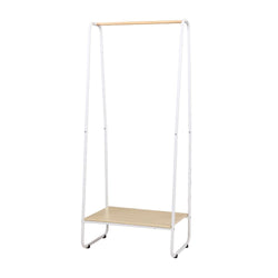 Closet Storage Rack Clothes Hanger Shelf Garment Rail Stand Wardrobe Organiser White