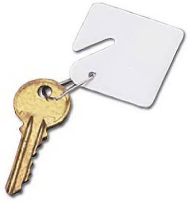 (45) pack Buddy Products 0010 White Replacement Key Tags for Buddy Key Cabinets