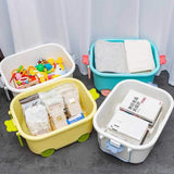 Cartoon Toy Storage Box Plastic Storage Box Pulley Ctrative Trunk Storage Rack