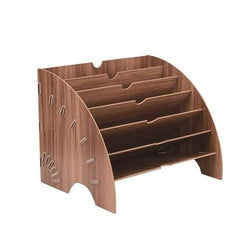 Fan Style Wooden Desktop Storage Rack