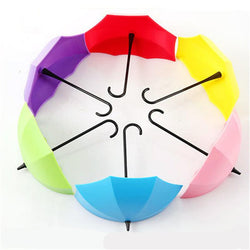 3pcs/lot Colorful Creative Umbrella Shape Decorative Wall Hooks Wall Mounted Storage Rack Hook Hanger
