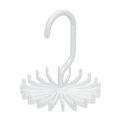 1 Pc 20 Hooks Scarves Necktie Racks 360 Degree Rotating Barb Ties Storage Holder Wardrobe Ties Belts Hanger