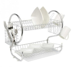 2 Tier Dish Drainer Storage Rack