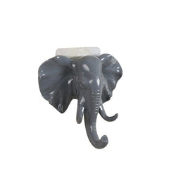 1 Pc Elephant Head Animal Wall Door Clothing Hook Display Storage Racks Self Adhesive Hanger Bag Keys Sticky Holder Creative Decor