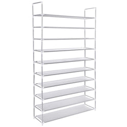 50 Pair 10 Tiers Shoe Rack Shelf Storage Organizer