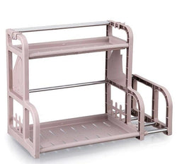 Kitchen Shelf Seasoning Cans Shelf Kitchen Spice Rack Condiment Bottles Pepper Shakers Storage Rack  Knife fork holder Organizer