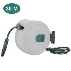 Automatic Telescopic Hose Reel Car Wash Garden Water Hose Storage Rack Holder Retractable Hose