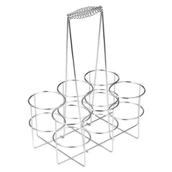 6 Bottle Beer Holder Party Beer Basket Rack Wine Bottle Storage Rack Caddy Stand