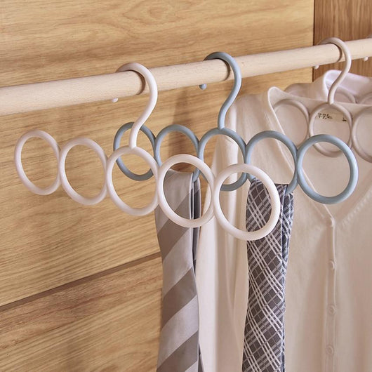 1 Pc Ring Hole Round Tie European Clothes Scarves Storage Rack Cloth Rotate Save Space Closet Organizer Scarf Hanger