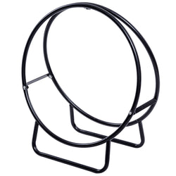 2' Tubular Steel Hoop Log Firewood Storage Rack