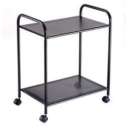 2-Tier Rolling Storage Display Shelf