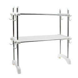 &ZHOU Kitchen Supplies,Multi-Function Kitchen Double Layer Microwave Shelf, Stainless Steel Stand, Oven Rack, Storage Rack, Storage Rack